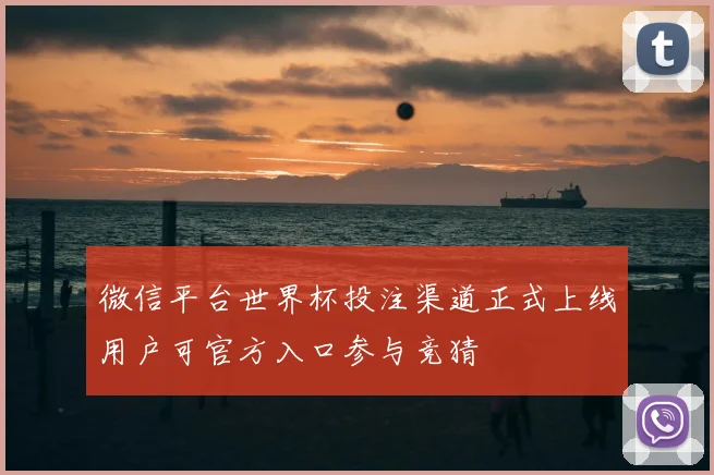 微信平台世界杯投注渠道正式上线用户可官方入口参与竞猜